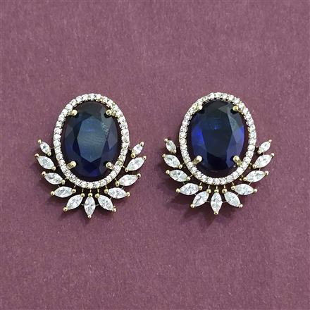Cubic Zirconia Tops With Mehndi Plating