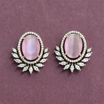 Cubic Zirconia Tops With Mehndi Plating
