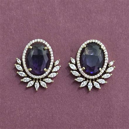 Cubic Zirconia Tops With Mehndi Plating