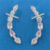 Cubic Zirconia Earcuff With Rhodium Plating