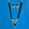 Cz Classic Pendant Set With Rhodium Plating