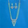 Cz Classic Pendant Set With Rhodium Plating