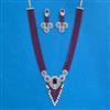 Cz Classic Pendant Set With Rhodium Plating
