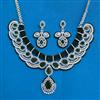 Cz Classic Necklace With Rhodium Plating