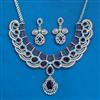 Cz Classic Necklace With Rhodium Plating