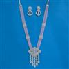 Cz Classic Pendant Set With Rhodium Plating