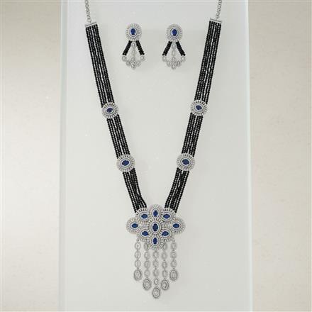 Cz Classic Pendant Set With Rhodium Plating