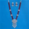 Cz Classic Pendant Set With Rhodium Plating