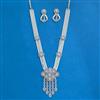 Cz Classic Pendant Set With Rhodium Plating
