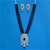 Cz Classic Pendant Set With Rhodium Plating