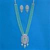 Cz Classic Pendant Set With Rhodium Plating