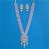 Cz Classic Pendant Set With Rhodium Plating
