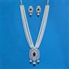 Cz Classic Pendant Set With Rhodium Plating