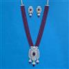 Cz Classic Pendant Set With Rhodium Plating