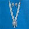 Cz Classic Pendant Set With Rhodium Plating