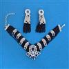 Cz Choker Necklace With Rhodium Plating