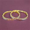 Cubic Zirconia Classic Bangles With 2 Tone Plating