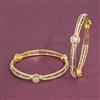 Cubic Zirconia Classic Bangles With 2 Tone Plating