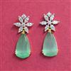 Cubic Zirconia Classic Earring With 2 Tone Plating