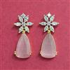 Cubic Zirconia Classic Earring With 2 Tone Plating