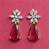 Cubic Zirconia Classic Earring With 2 Tone Plating