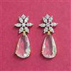 Cubic Zirconia Classic Earring With 2 Tone Plating