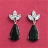Cubic Zirconia Classic Earring With Rhodium Plating
