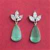 Cubic Zirconia Classic Earring With Rhodium Plating