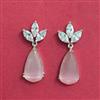 Cubic Zirconia Classic Earring With Rhodium Plating