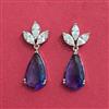 Cubic Zirconia Classic Earring With Rhodium Plating