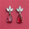Cubic Zirconia Classic Earring With Rhodium Plating