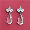 Cubic Zirconia Classic Earring With Rhodium Plating