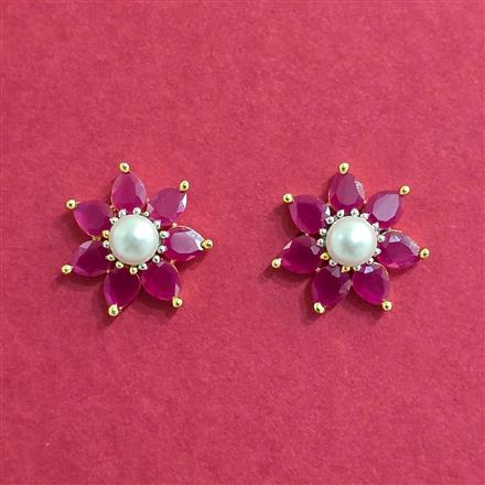 Cubic Zirconia Tops With 2 Tone Plating