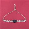 Cz Adjustable Bracelet With Rhodium Plating