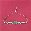Cz Adjustable Bracelet With Rhodium Plating