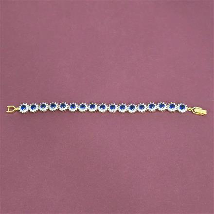 Cubic Zirconia Classic Bracelet With 2 Tone Plating