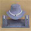 Cubic Zirconia Classic Necklace With Rhodium Plating
