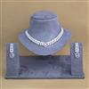 Cubic Zirconia Classic Necklace With Rhodium Plating