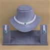 Cubic Zirconia Classic Necklace With Rhodium Plating