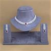 Cubic Zirconia Classic Necklace With Rhodium Plating