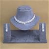 Cubic Zirconia Classic Necklace With Rhodium Plating