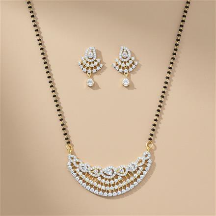 Cz Classic Mangalsutra With 2 Tone Plating