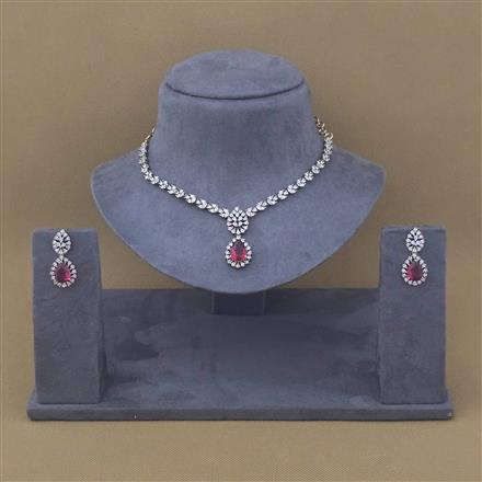 Cz Classic Necklace With Mehndi Plating