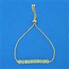 Cubic Zirconia Adjustable Bracelet With Gold Plating