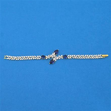 Cubic Zirconia Classic Bracelet With 2 Tone Plating