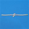 Cubic Zirconia Classic Bracelet With 2 Tone Plating