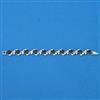 Cubic Zirconia Classic Bracelet With Rhodium Plating