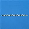 Cubic Zirconia Classic Bracelet With Rhodium Plating