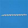 Cubic Zirconia Classic Bracelet With Rhodium Plating