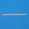 Cubic Zirconia Classic Bracelet With Rhodium Plating